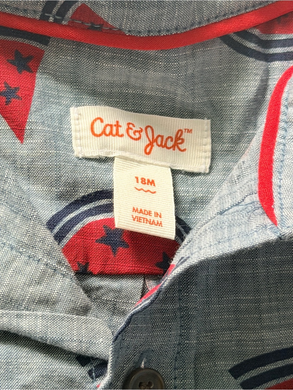 4th of July Baby Boys Short Set | Size: 18m - Picture 3 of 4